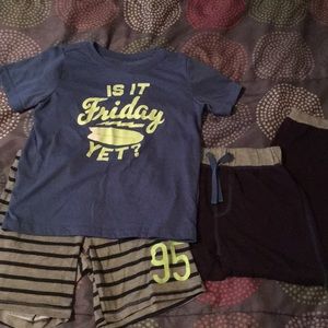 Boys 3 Piece Pajama Set from Oshkosh B’gosh Size 6